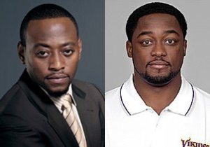 Omar Epps on the left, Mike Tomlin on the right