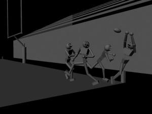 Then I created more of a scene for the dude to live in, but I went crazy and added more folks and decided to reference Super Bowl XLIII